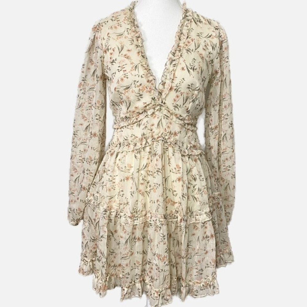 Fashion Nova Summer Date‎ Mini Dress - Ivory/Combo NWT